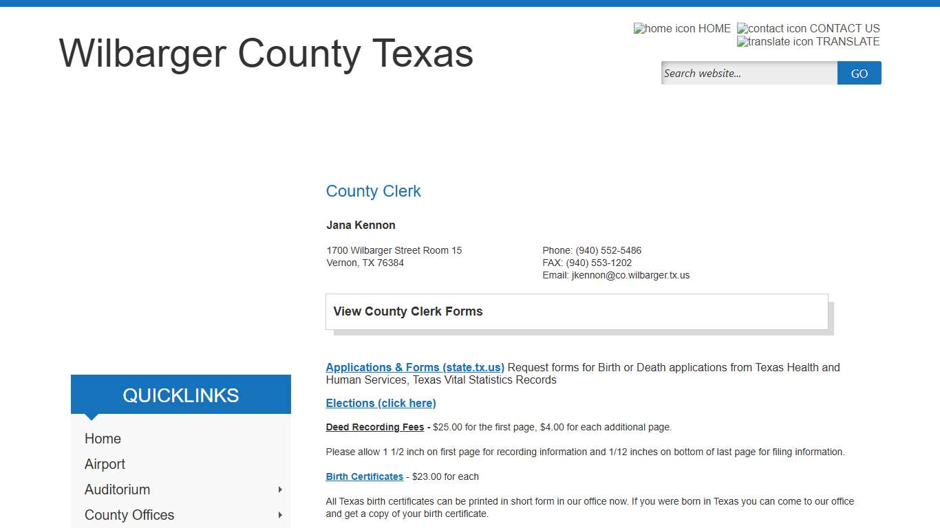 Wilbarger County, Texas